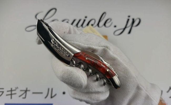 ラギオール ソムリエナイフ、レッドアクリルハンドル | LAGUIOLE.JP