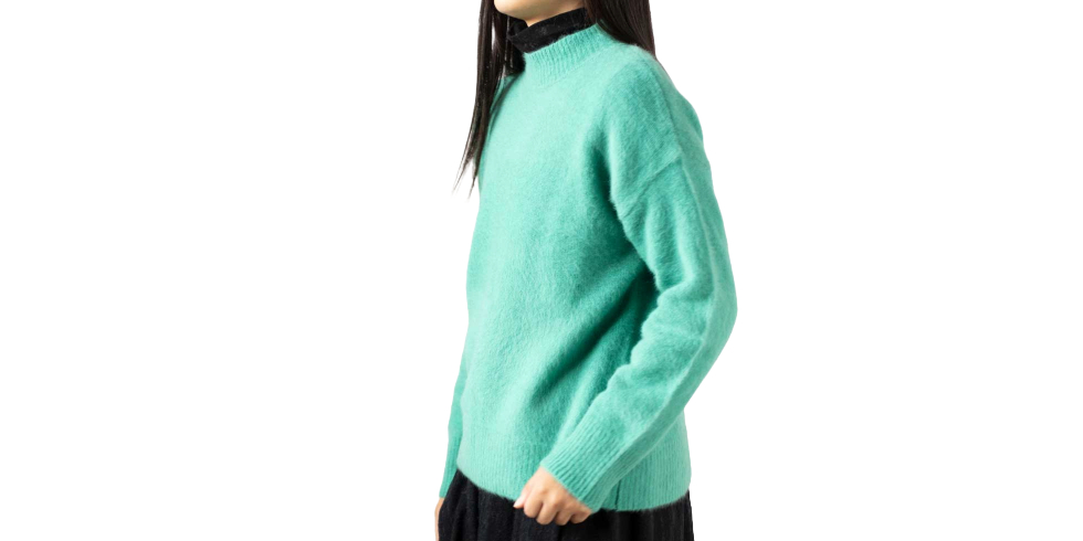 ブルーフォックス100％モックネックプルオーバー（セーター