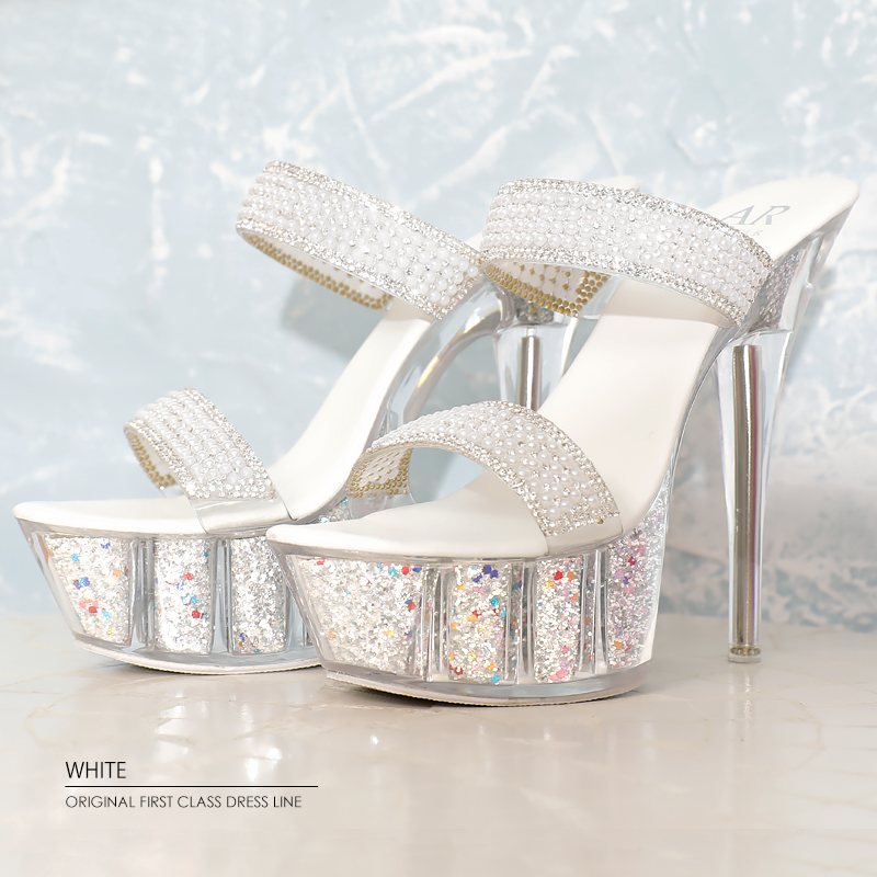 Angel R/エンジェルアール】 ラメ入り スケルトンデザイン クリア