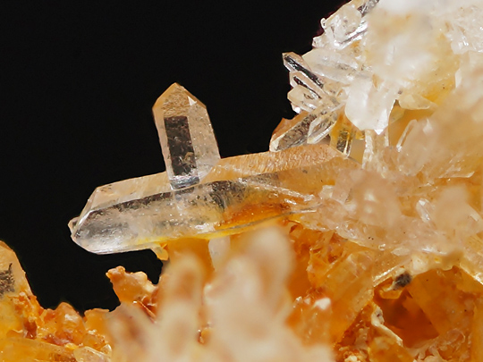 水晶 日本式双晶 Quartz Japan law twin 鉱物たちの庭