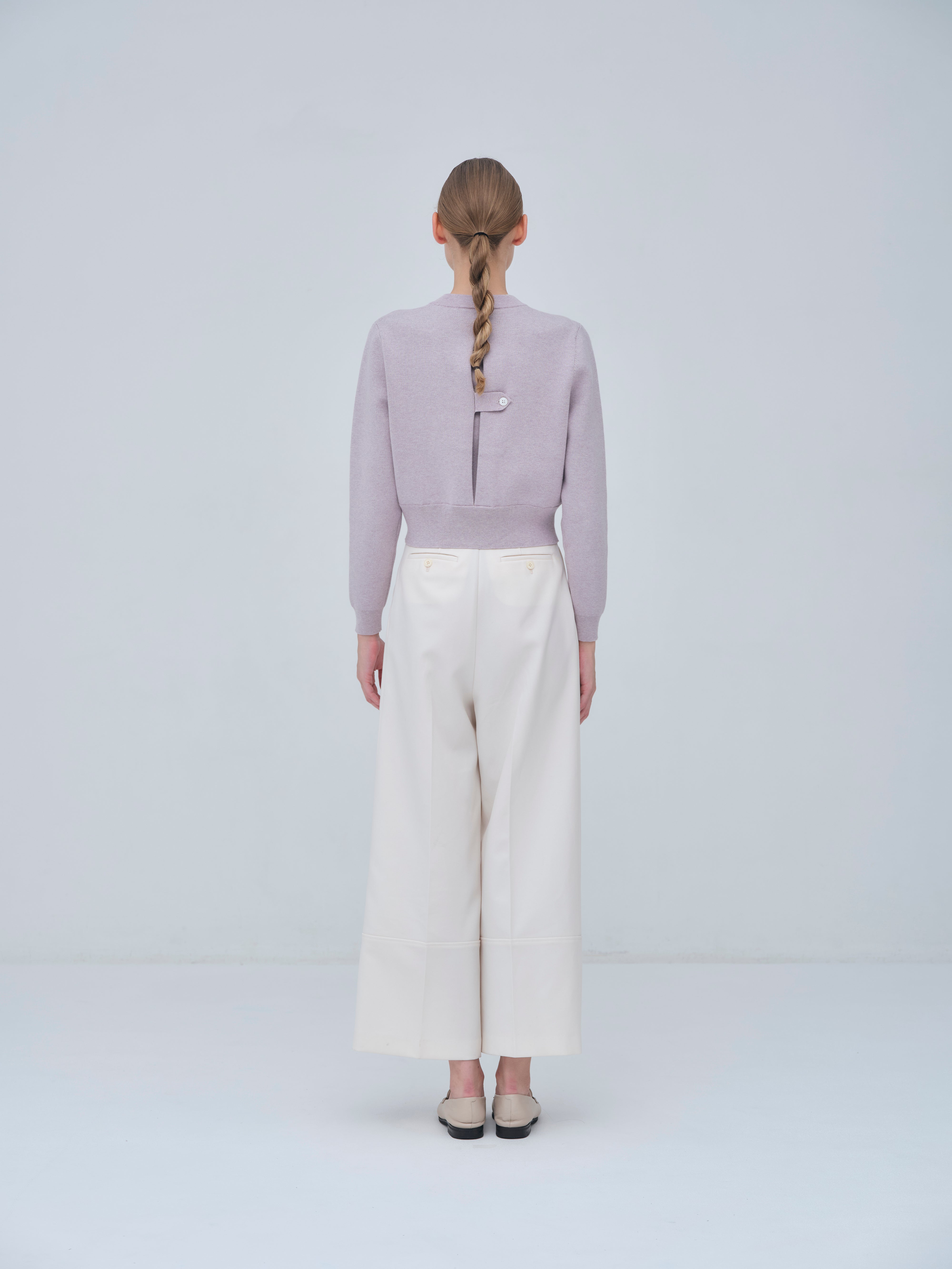 Compact Knit Cashmere Blouson – L'AUBE BLANC