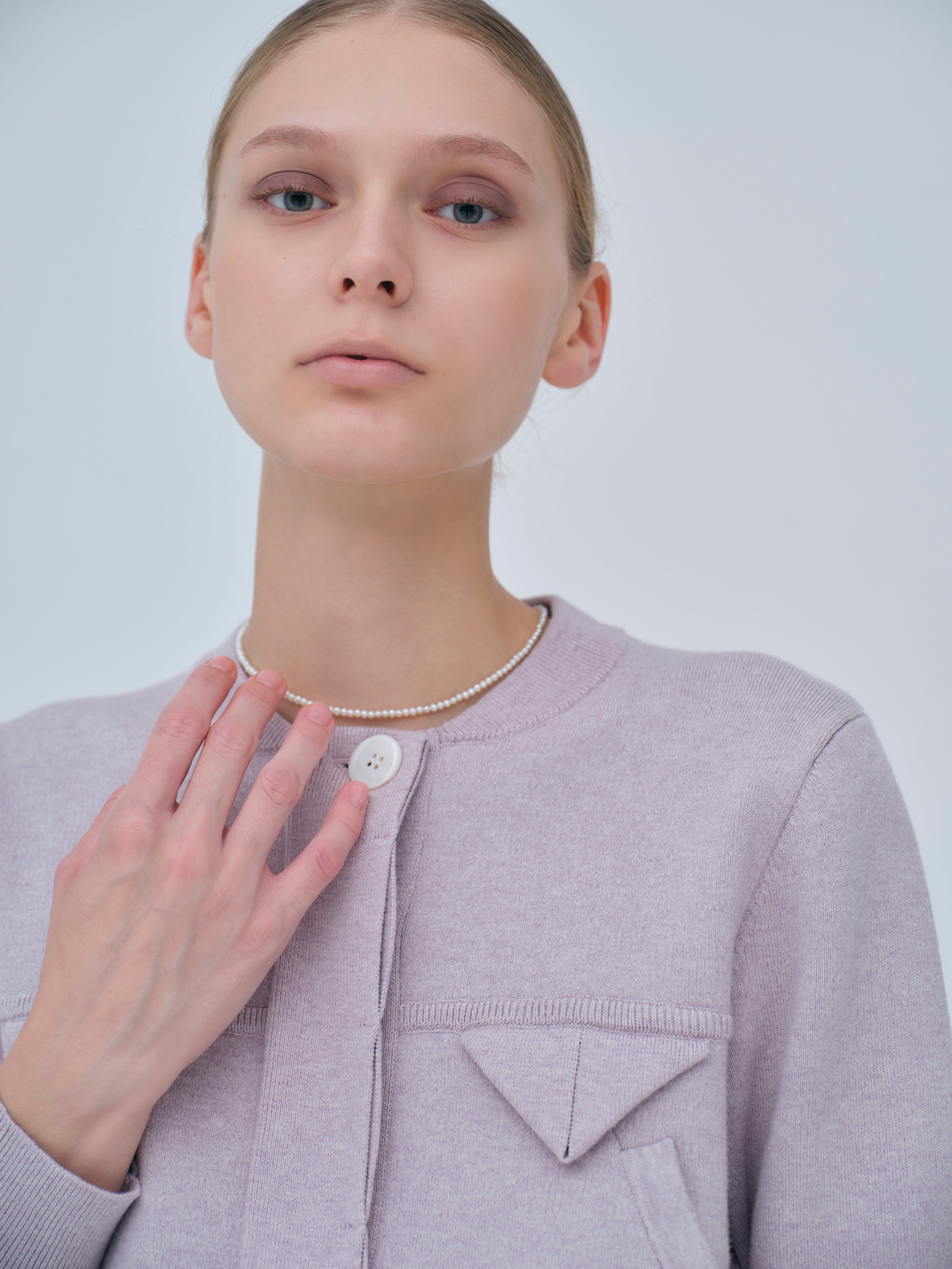 Compact Knit Cashmere Blouson – L'AUBE BLANC