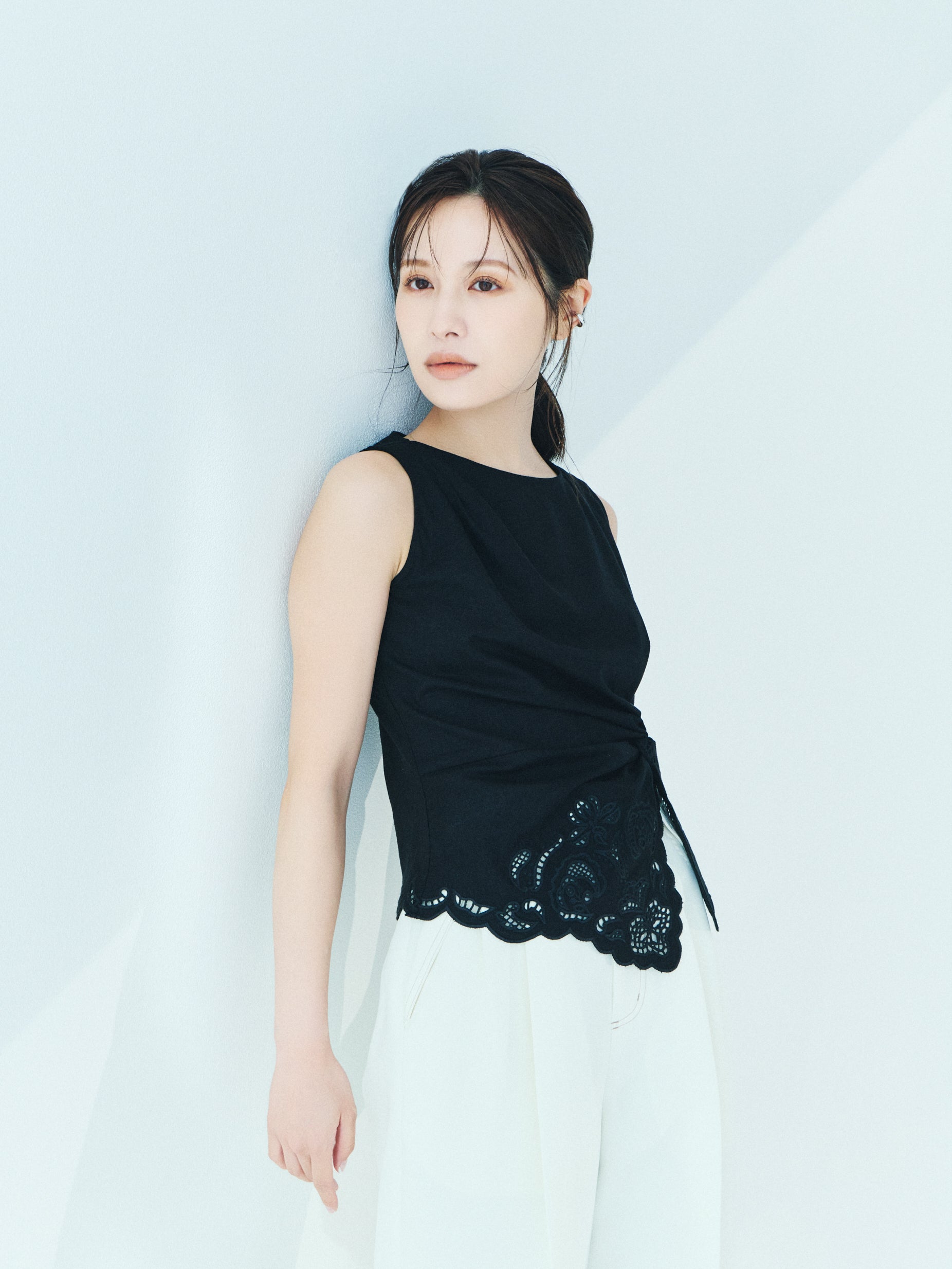 受注販売】Orchid Cutwork Twist Top – L'AUBE BLANC