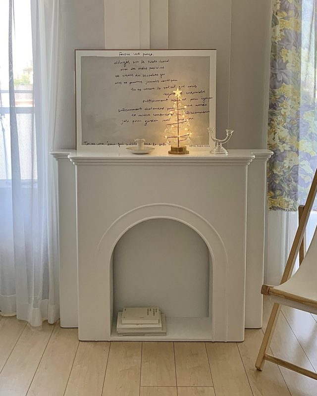 lumiere mantelpiece - ホワイトマントルピース ライト クリスマス