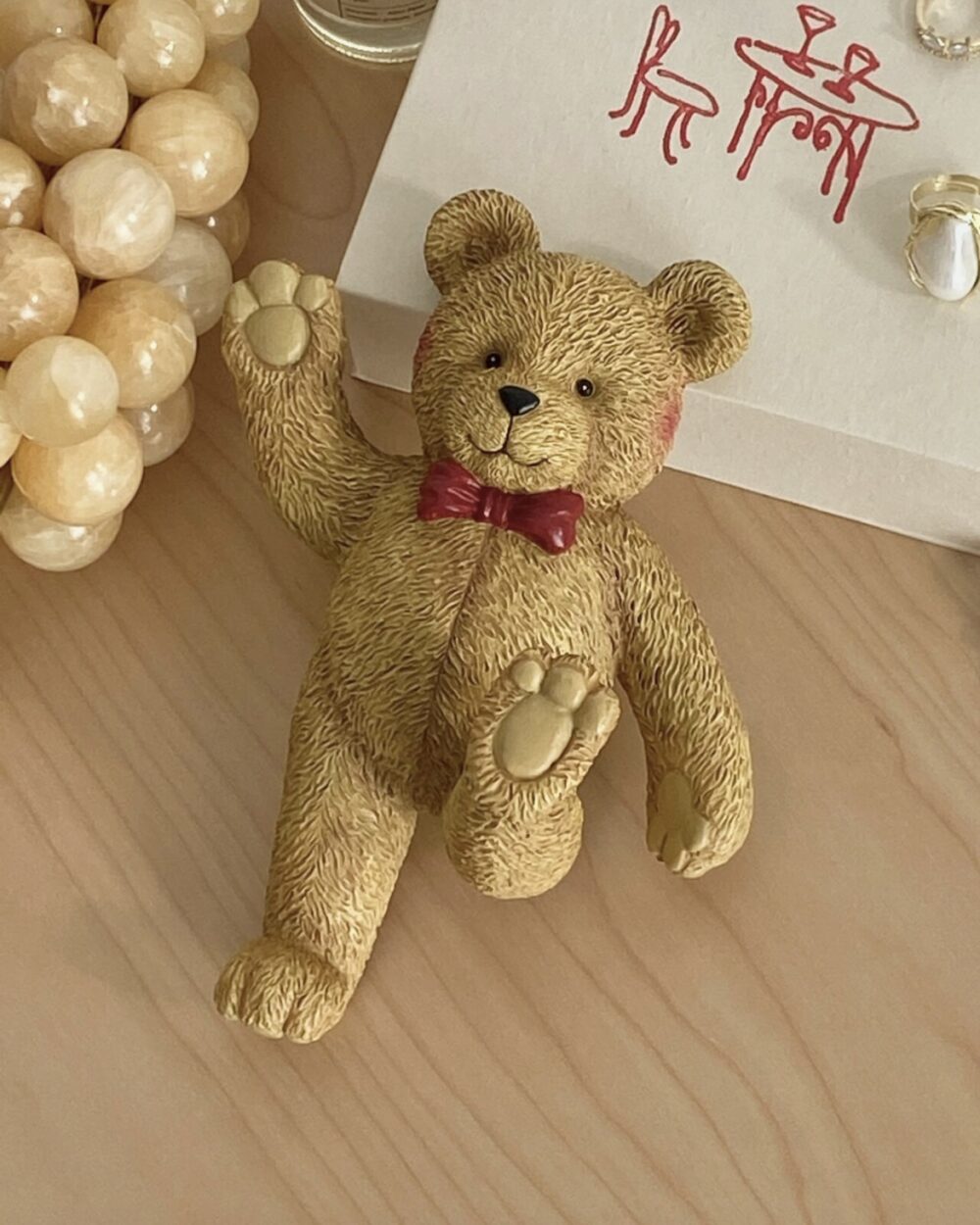 vintage teddy bear wall hook - ビンテージ テディベア ウォール