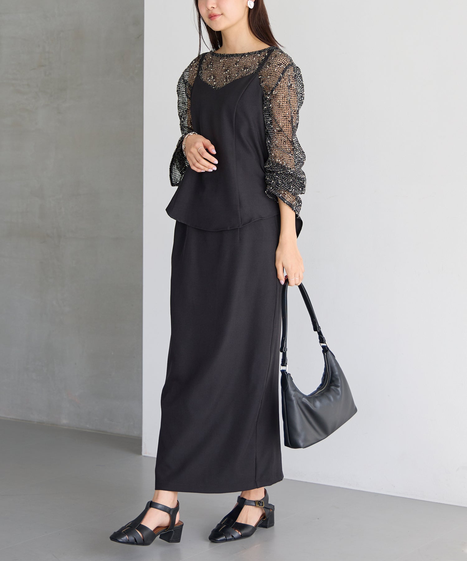 ビスチェスカートセットアップ | ラビアンジェ-⼤きいサイズのレディース服