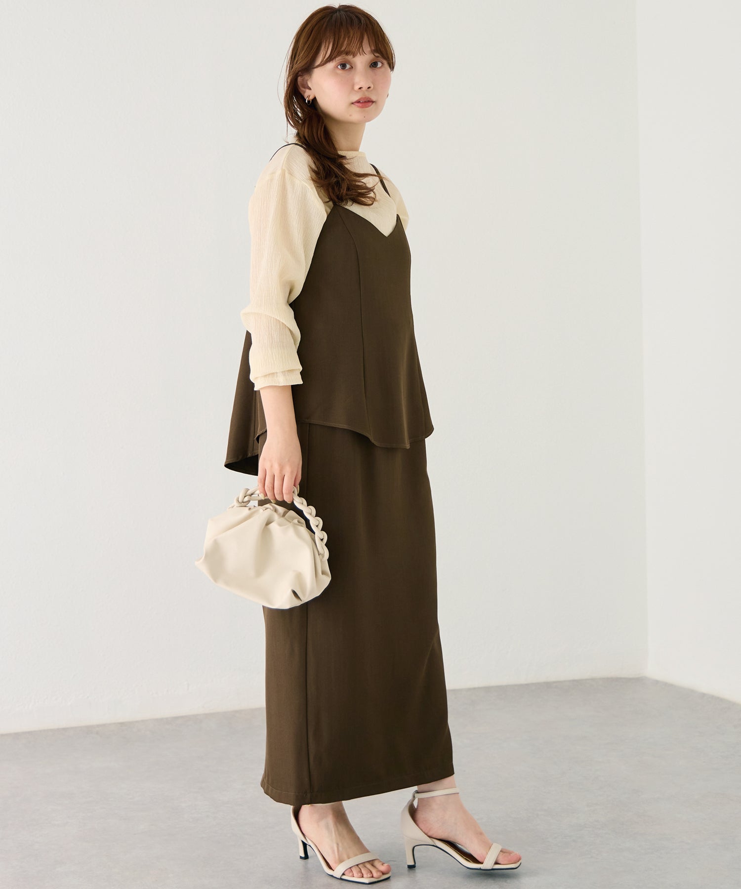 ビスチェスカートセットアップ | ラビアンジェ-⼤きいサイズのレディース服