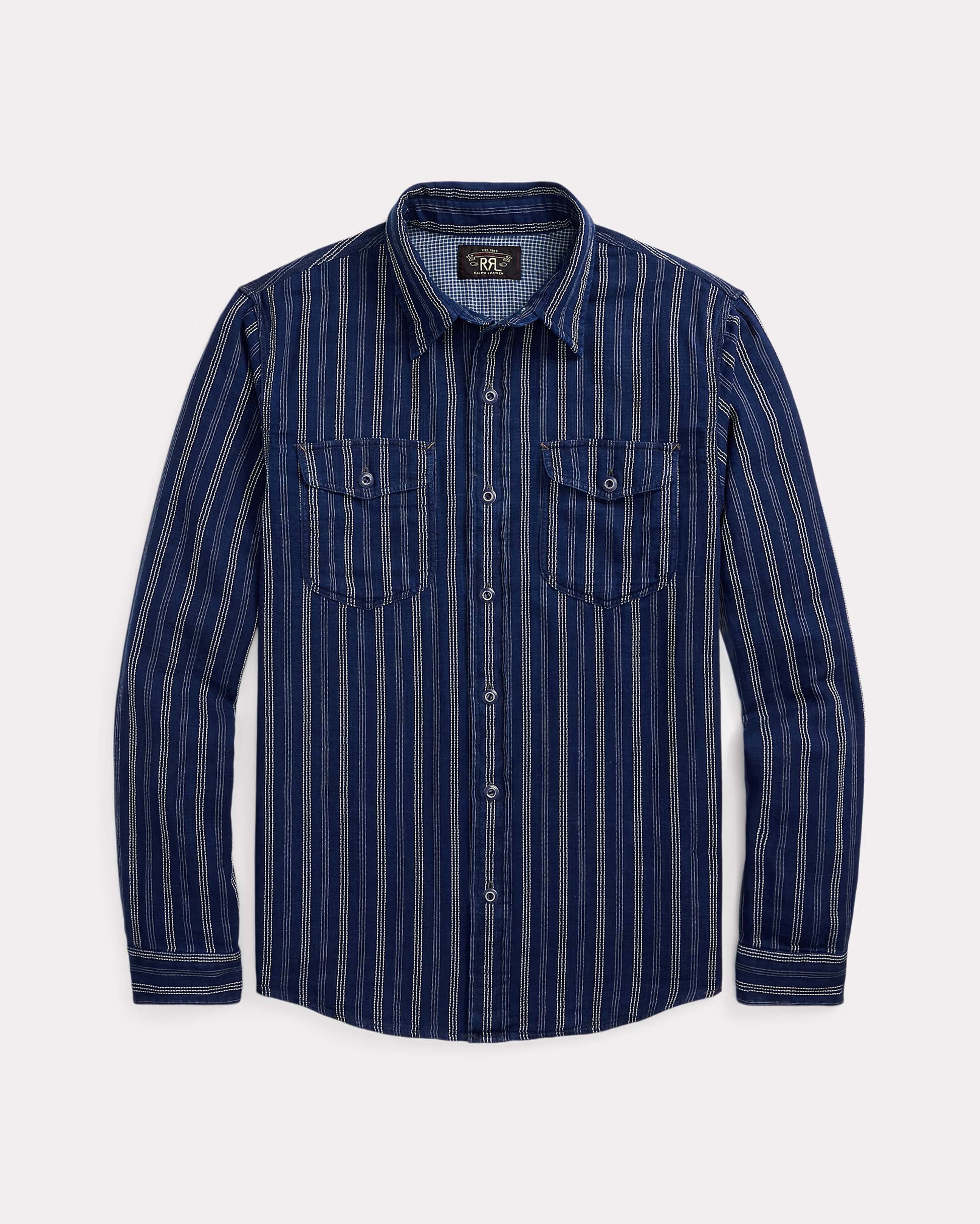 RRL STRIPED DOUBLE-FACED WORKSHIRT – Lawrence Covell