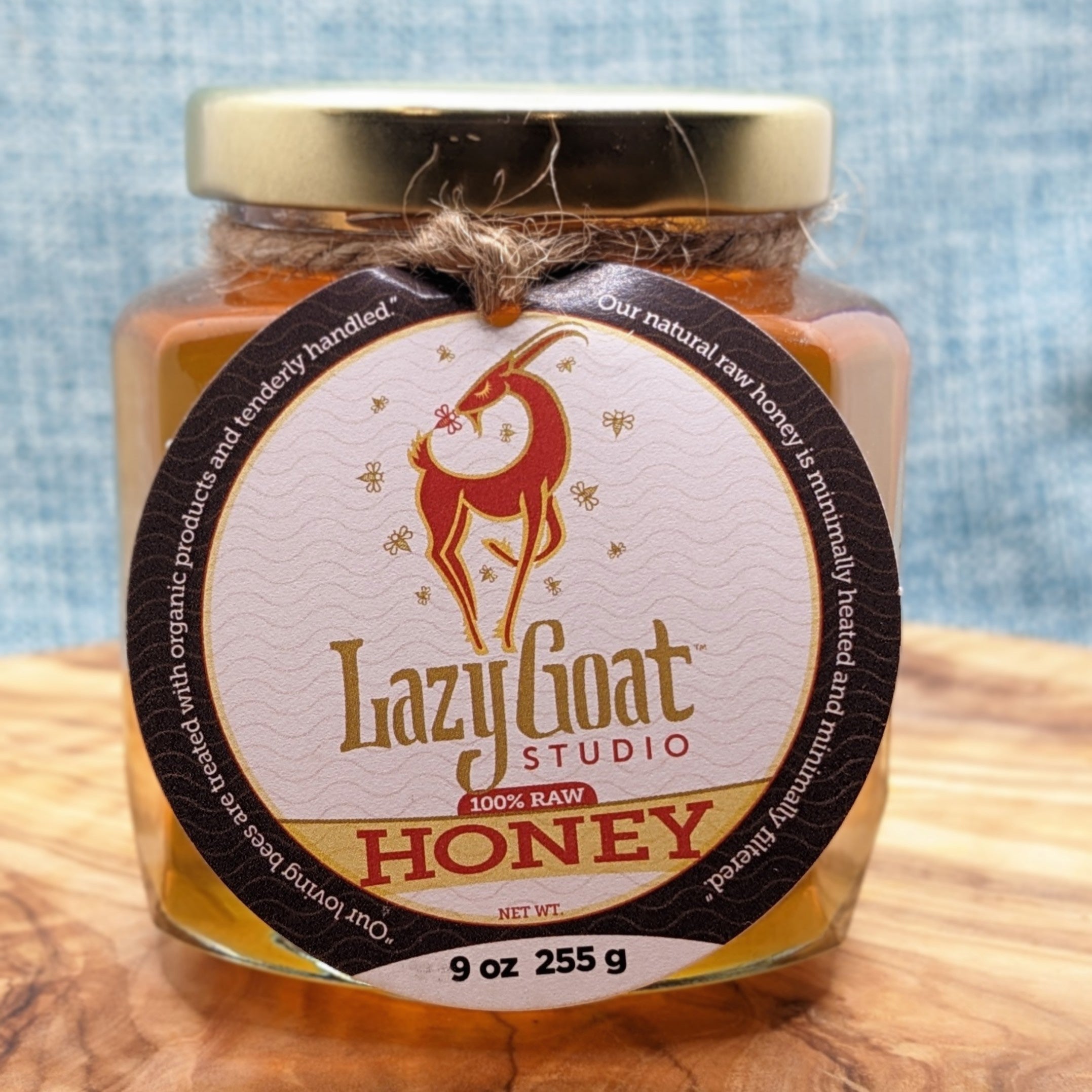 9oz Raw Basswood Honey - Lazy Goat Studio – Lazy Goat Studio LLC