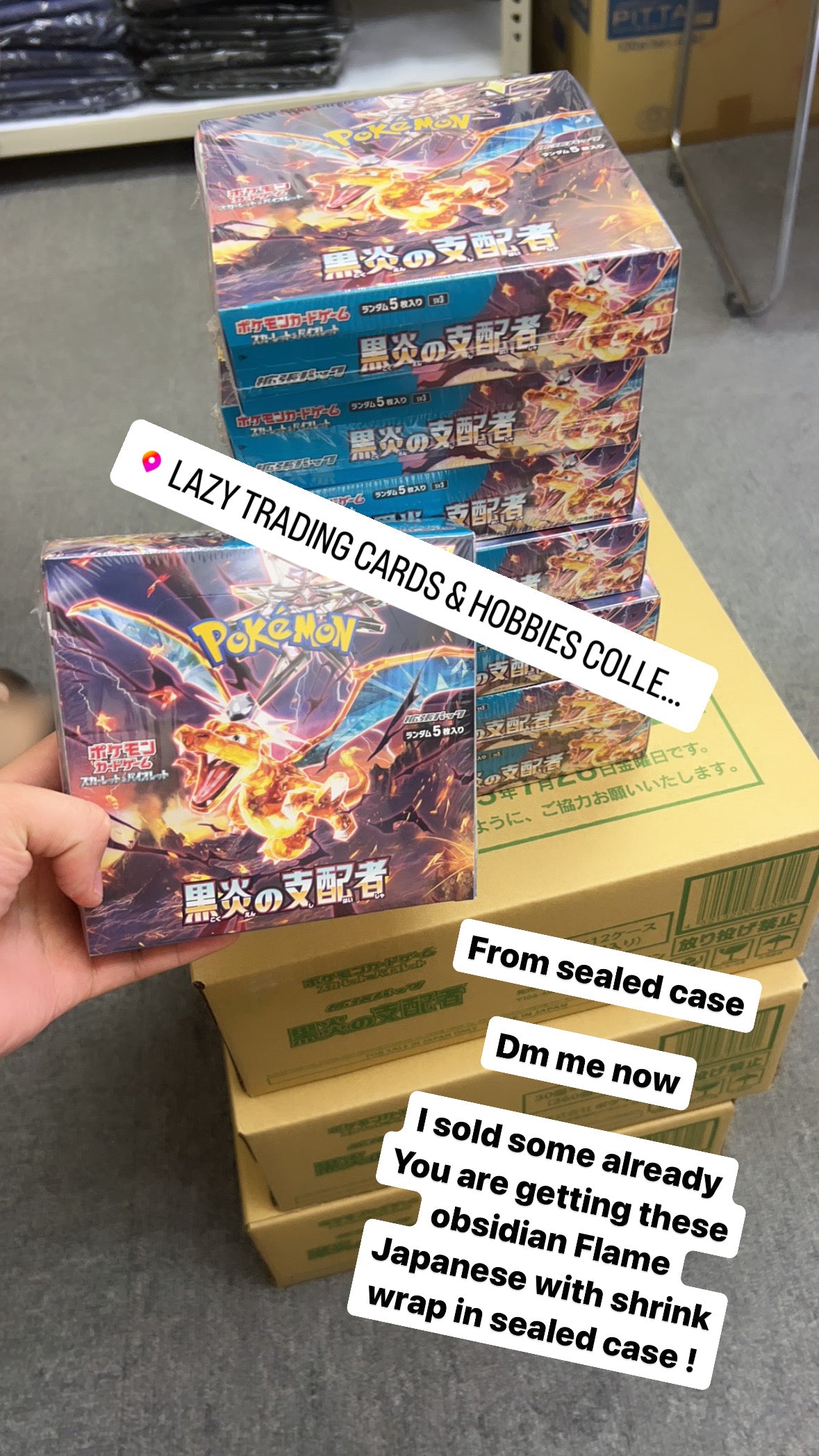 Pokemon Card Ruler Of The Black Flame sv3 Booster Box Japanese