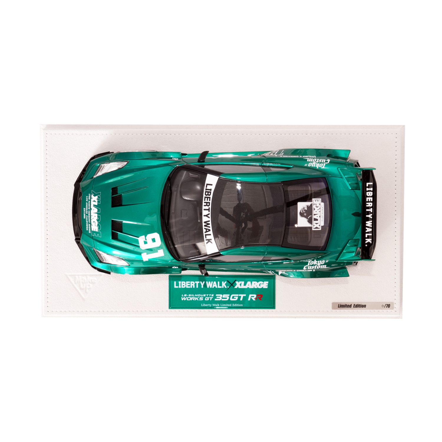 LIBERTY WALK×XLARGE 1/18 Make UP LB-Silhouette WORKS GTR GREEN