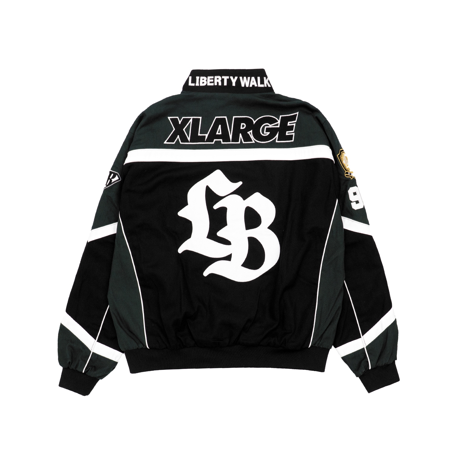 LIBERTY WALK×XLARGE WALK RACING JACKET GREEN - LB-ONLINE STORE