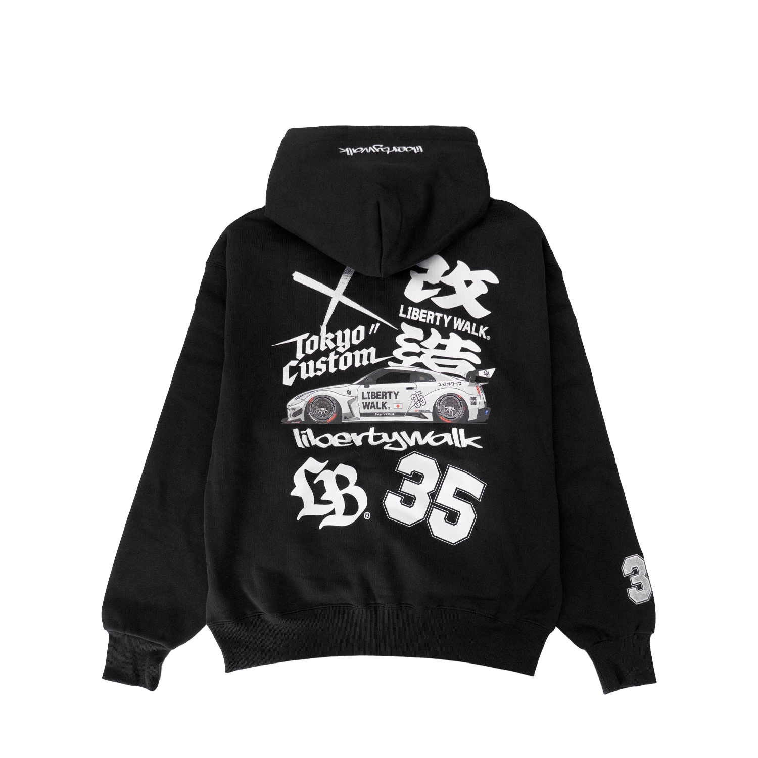 Tokyo Custom Graphic 35 Hoodie Black - LB-ONLINE STORE
