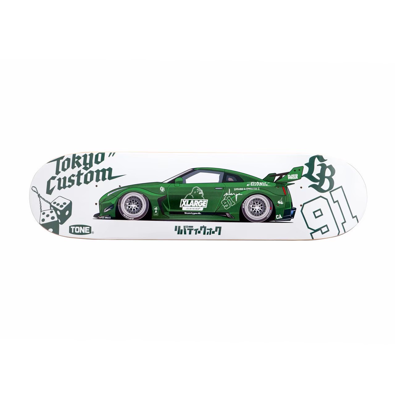 LIBERTY WALK×XLARGE SKATE DECK WHITE - LB-ONLINE STORE