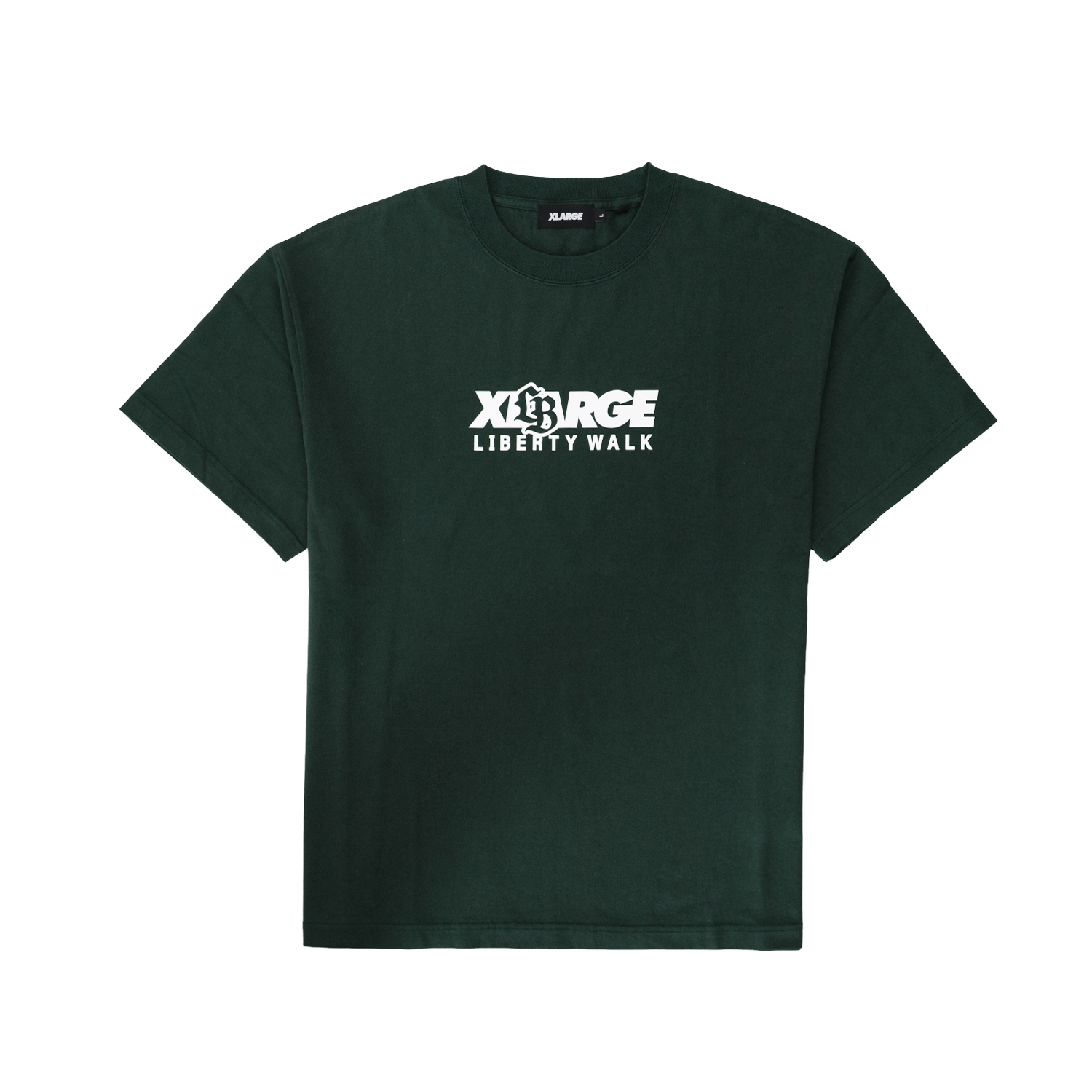 LIBERTY WALK×XLARGE MIX LOGO S/S TEE GREEN - LB-ONLINE STORE