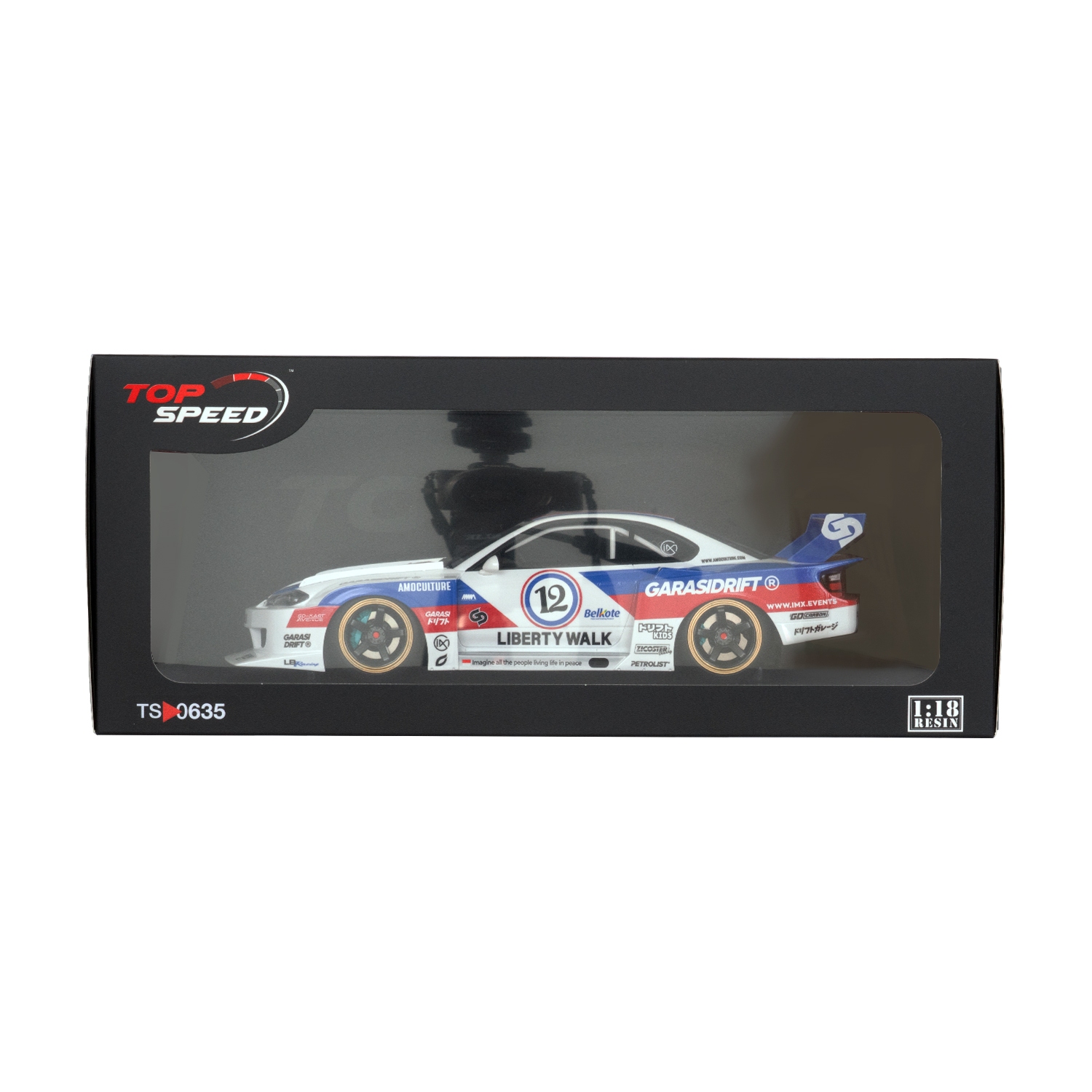 TOPSPEED 1/18 Nissan LB-Super Silhouette S15 SILVIA GARASIDRIFT x