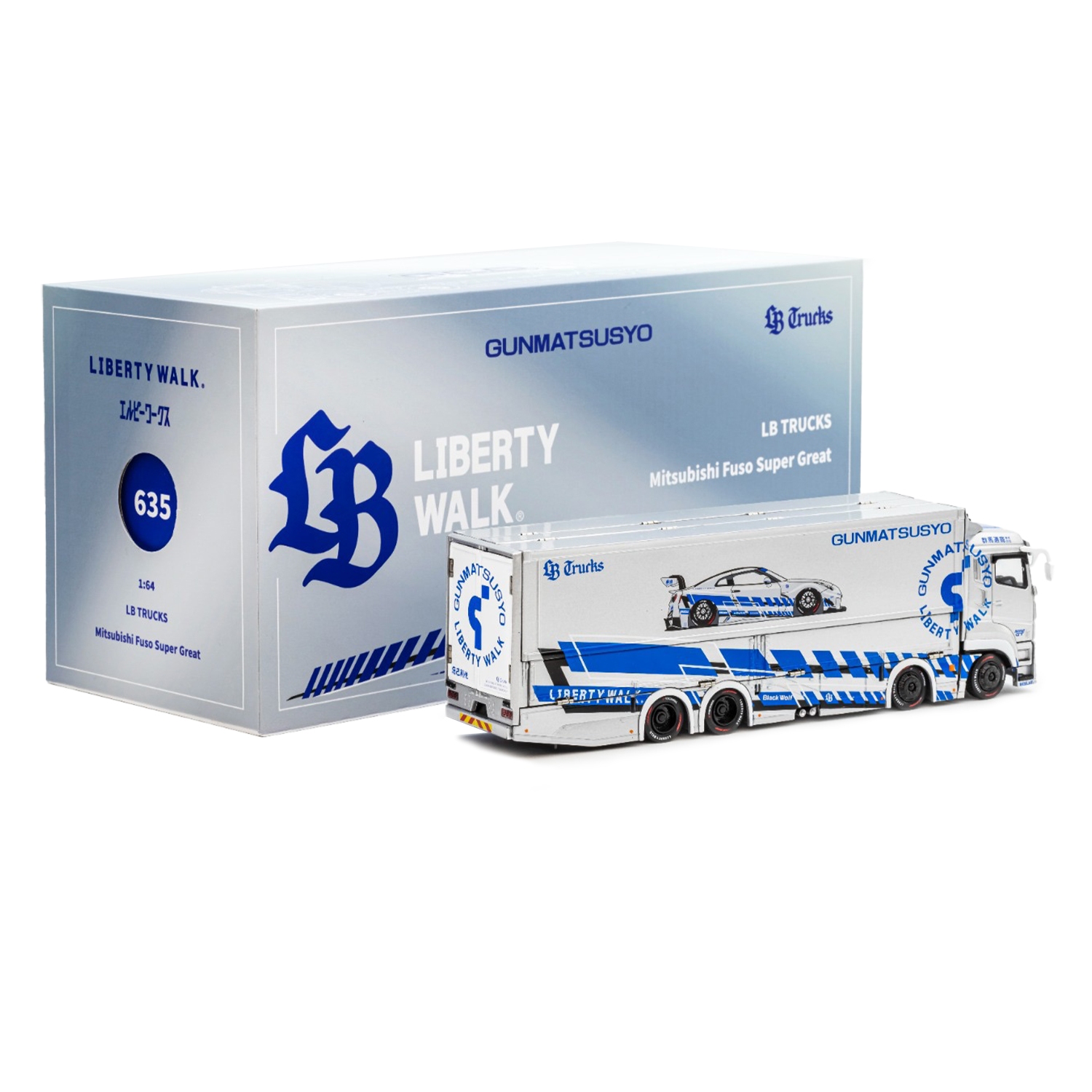 GCD 1:64 Mitsubishi Fuso Super Great Transport LBWK, (RHD) TAS