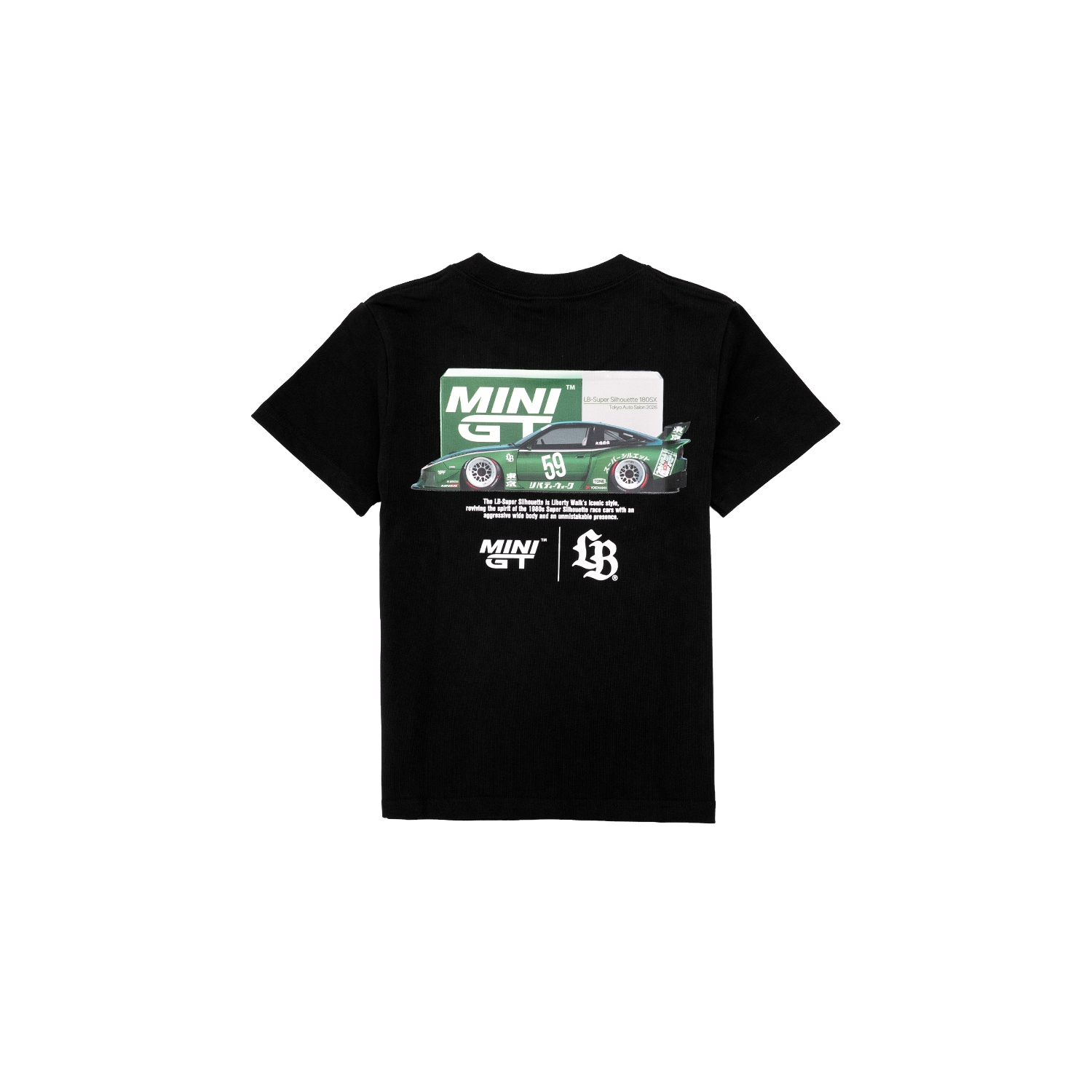 MINI GT×LB 180SX BOX Kids Tee Black - LB-ONLINE STORE