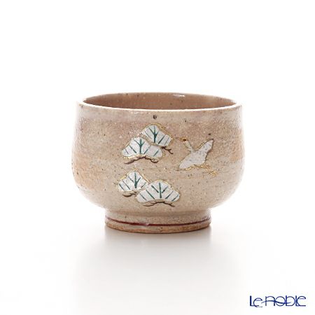 京焼・清水焼 汲出し碗 S0350 白磁金銀彩七宝紋 洸春窯／高島慎一