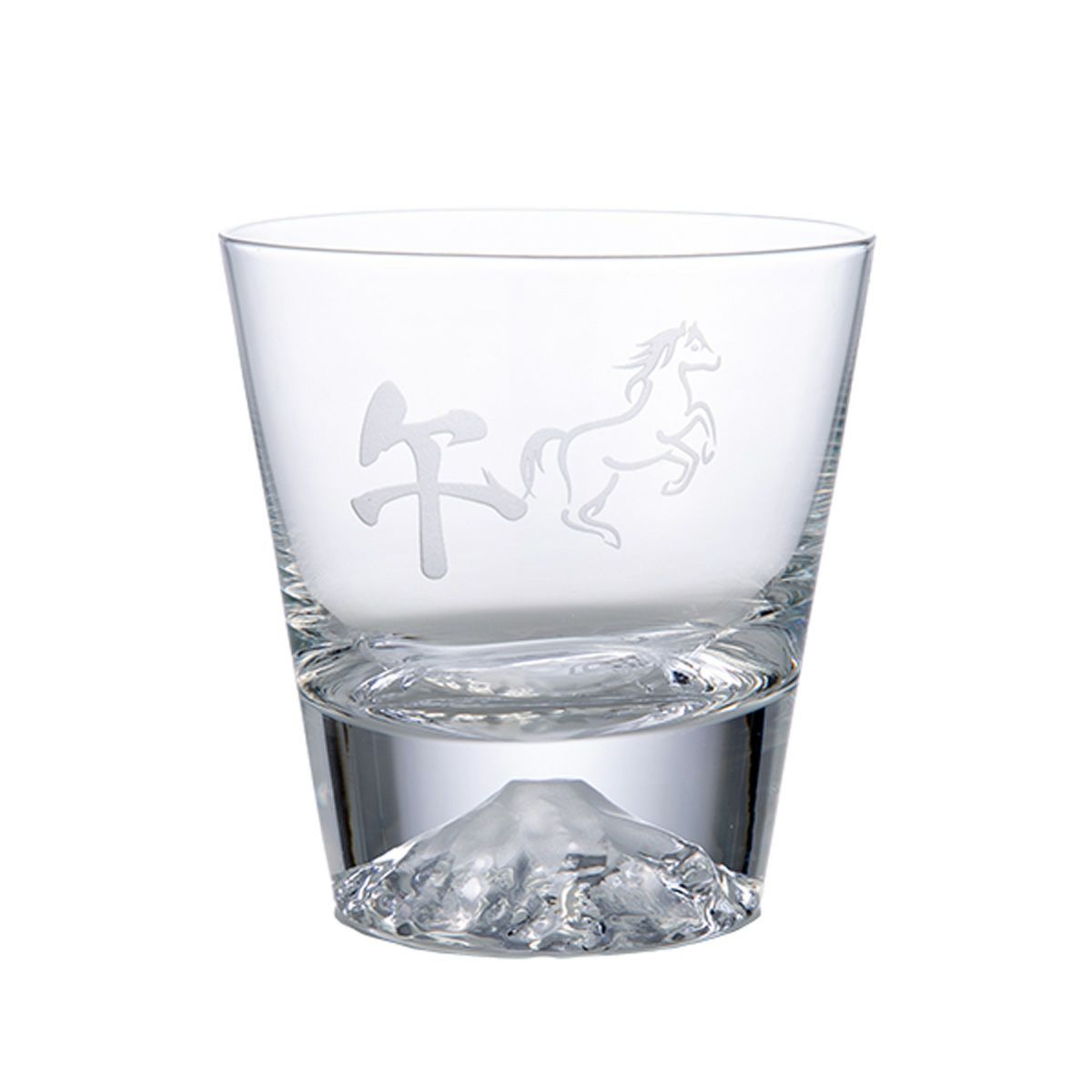 伝統工芸】田島硝子 富士山グラス ロックグラス 270ml 干支 2026年 午