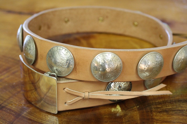 モルガンコンチョベルトLBT148 - LEATHERWOLF レザーアイテム 革細工