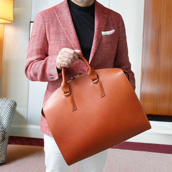 ラウンドZIPブリーフケースA4E｜PORCO ROSSO