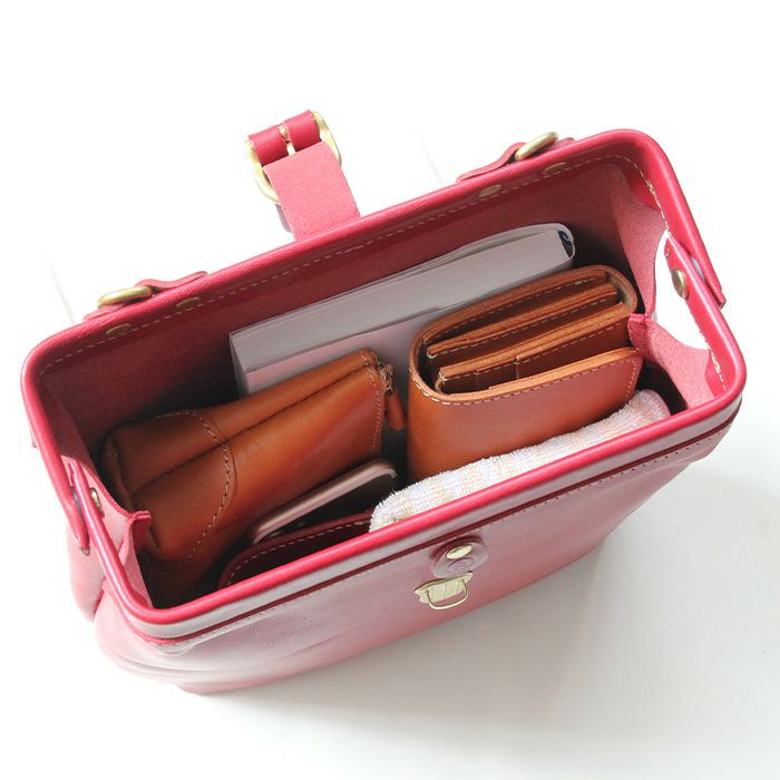 口枠ショルダーバッグ 薄マチタイプ｜PORCO ROSSO