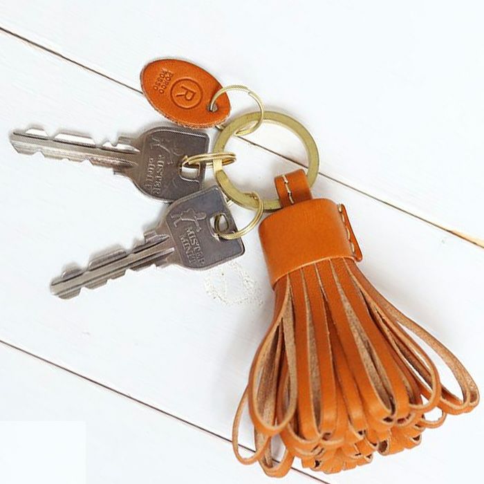 ビッグタッセルキーリング｜革鞄と革小物のPORCO ROSSO（ポルコロッソ）