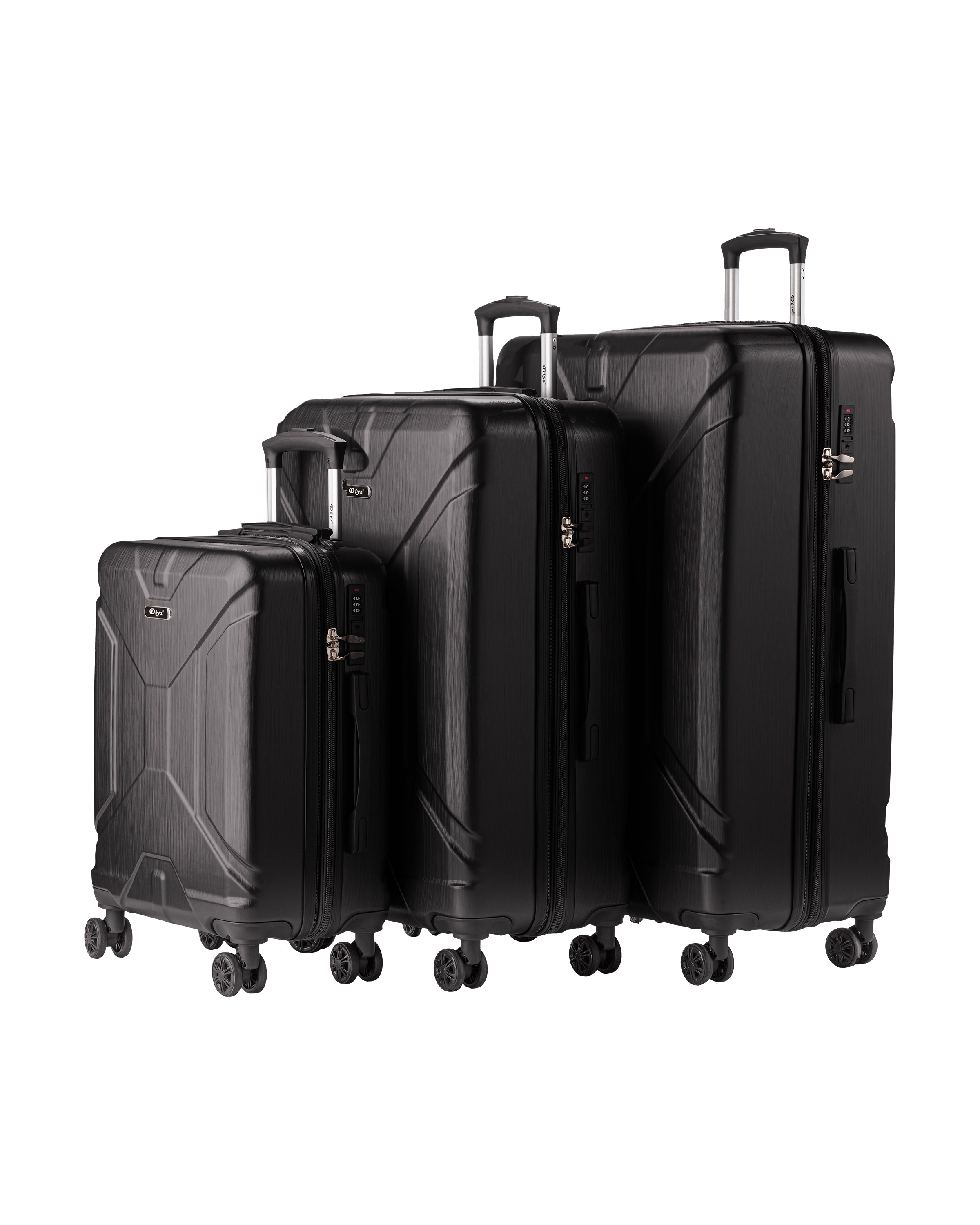 Diya Armored ABS 3 Piece 4 Wheel Luggage Set – 20
