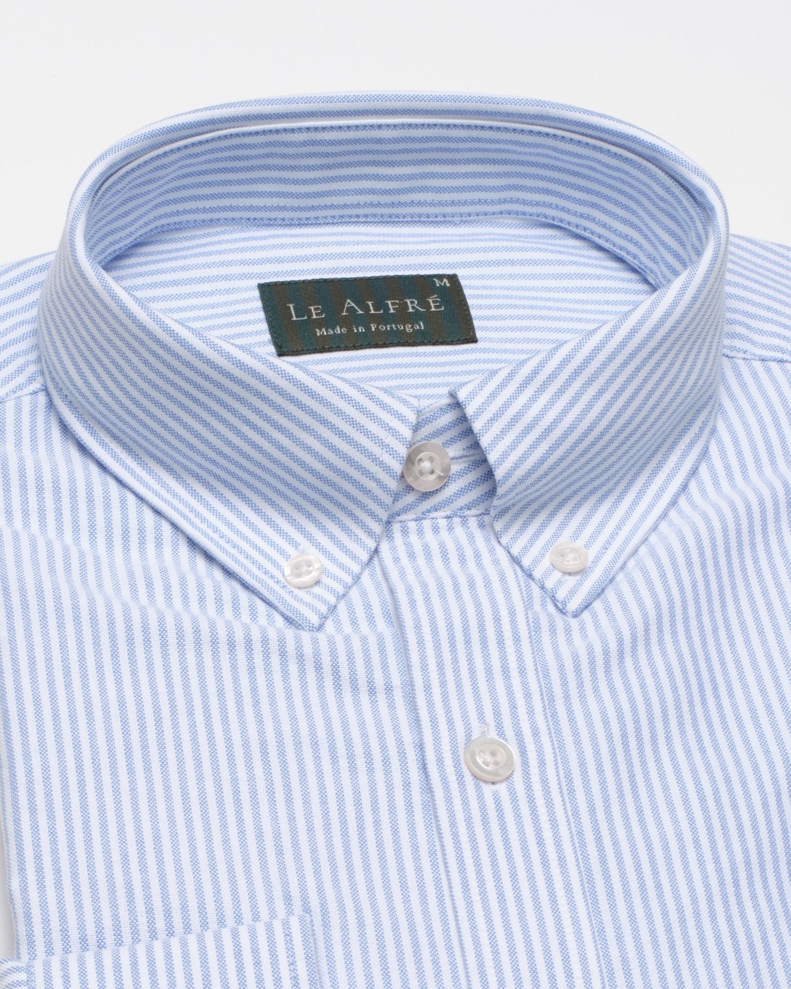 Le Stripe' Blue Oxford Shirt | Le Alfré