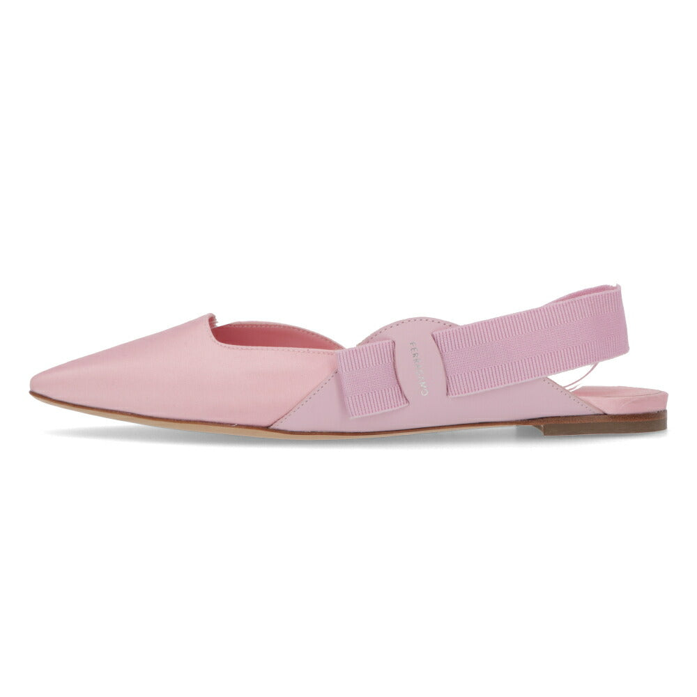 FERRAGAMO パンプス VANIA T ピンク ポインテッドトゥ ヒールなし