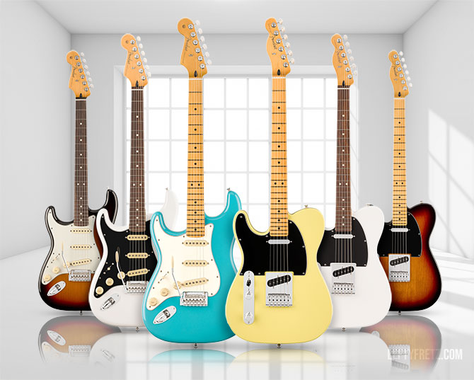 NEW Left Handed Fender Player II Series Guitars