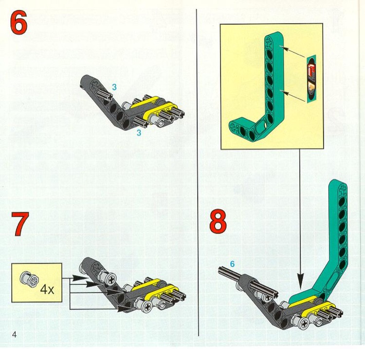 LEGO Instructions for set 8202 Bungee Chopper, Technic - Competition