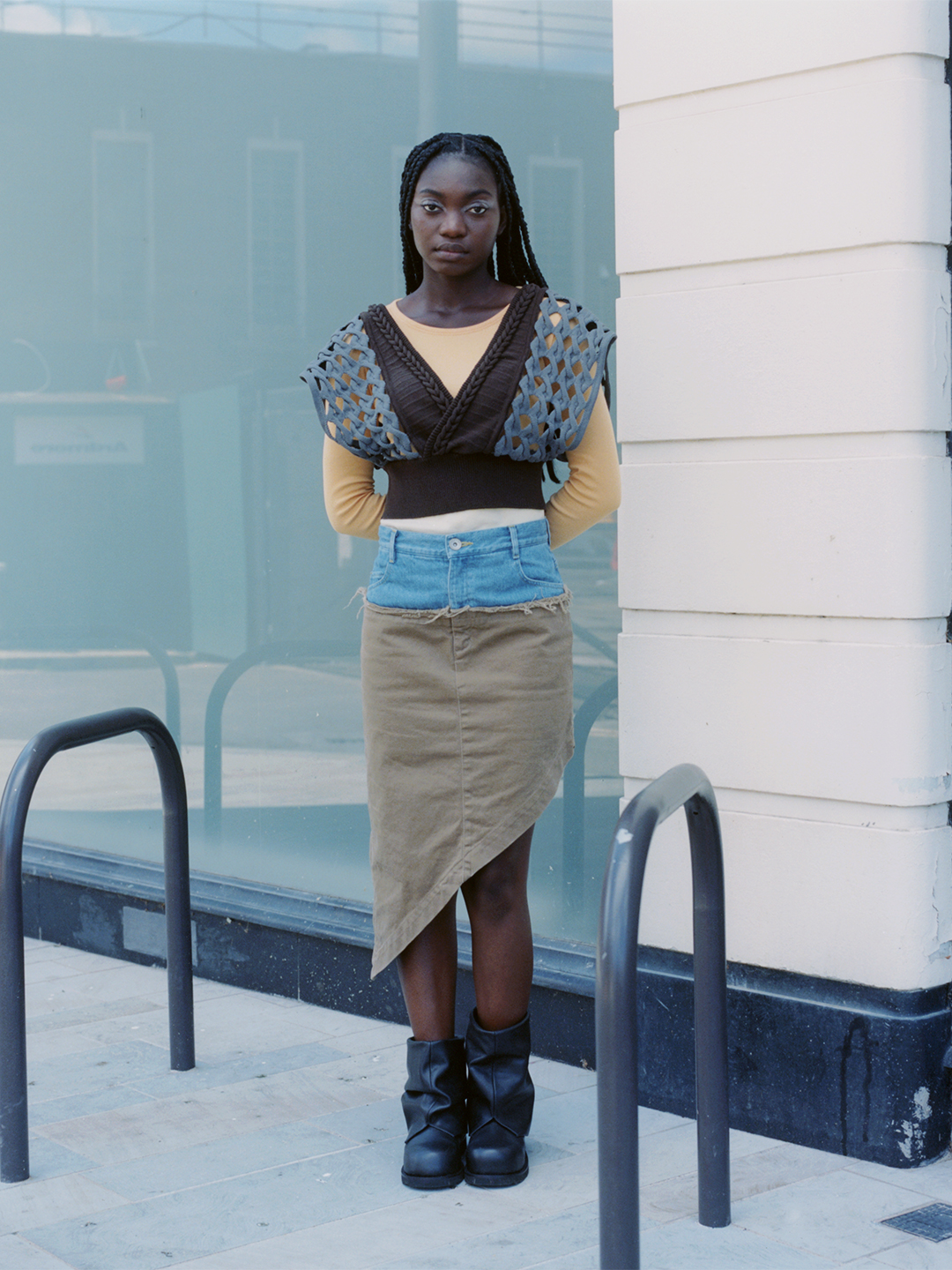 Asymmetry Cotton Skirt/Beige | leinwände | ラインヴァンドの公式