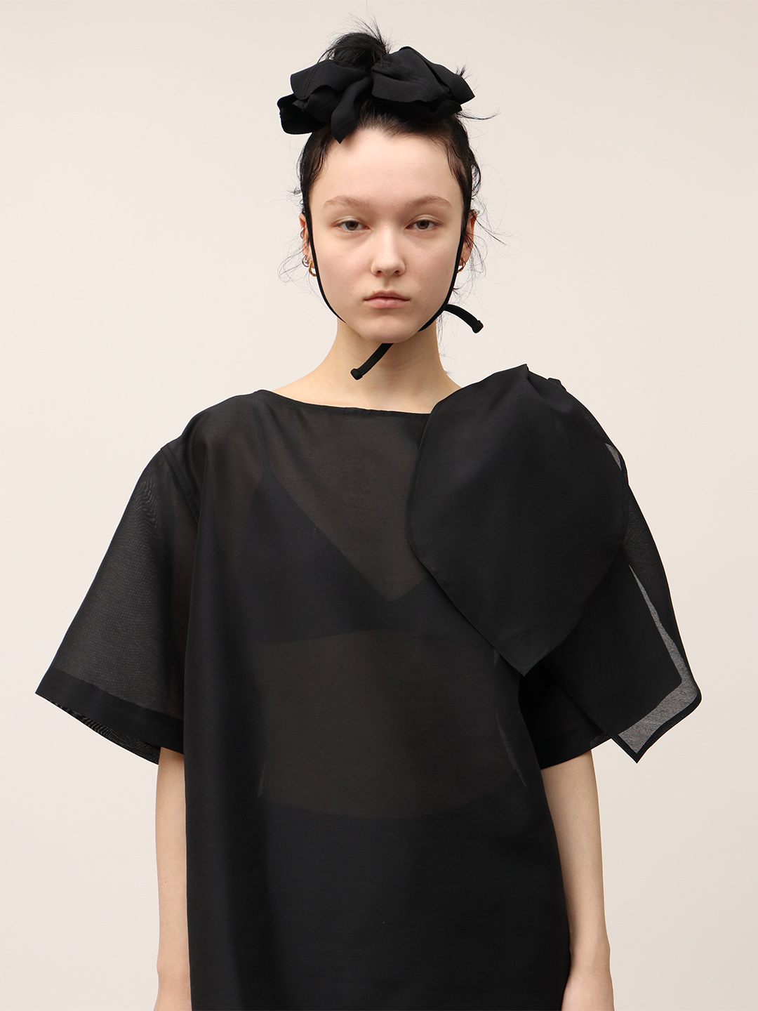 Tulip Hair Ribbon/Black | leinwände | ラインヴァンドの公式