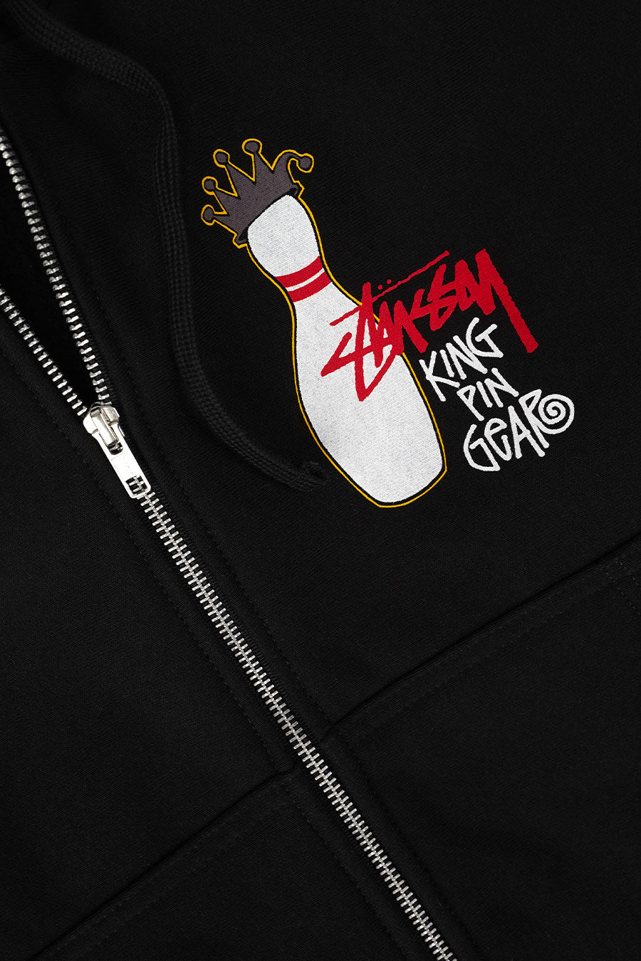 Stussy - BLACK KINGPIN ZIP HOOD – LE LABO STORE
