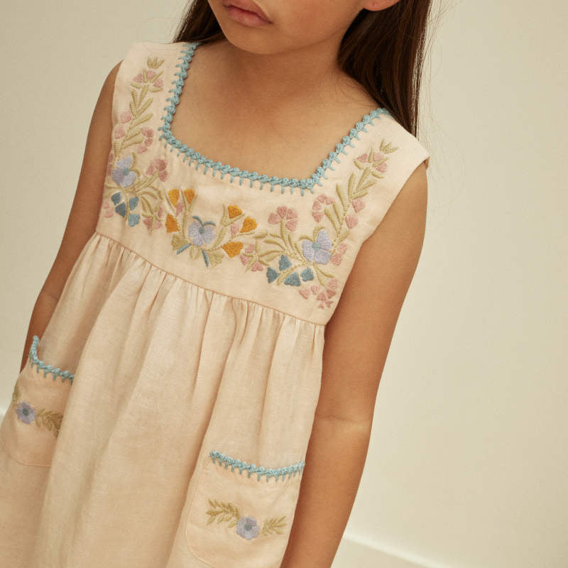 Apolina（アポリナ）2026SS TABITHA DRESS - blush - キッズワンピース