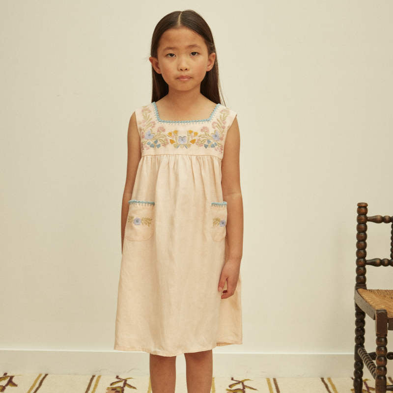 Apolina（アポリナ）2026SS TABITHA DRESS - blush - キッズワンピース
