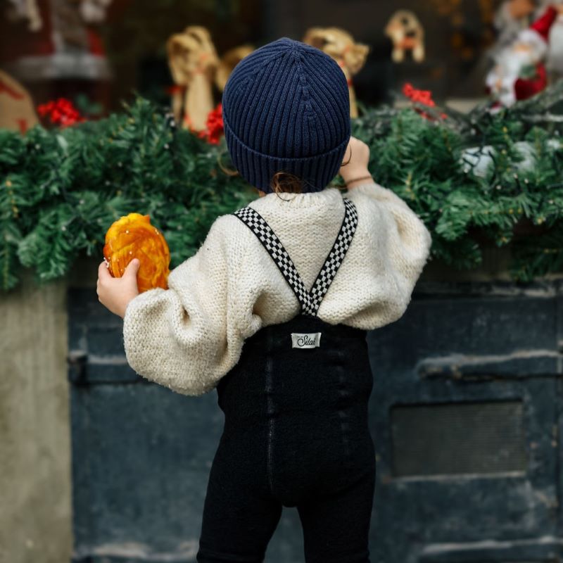 351c.Silly Silas（シリーサイラス） Teddy Warmy Footless Black