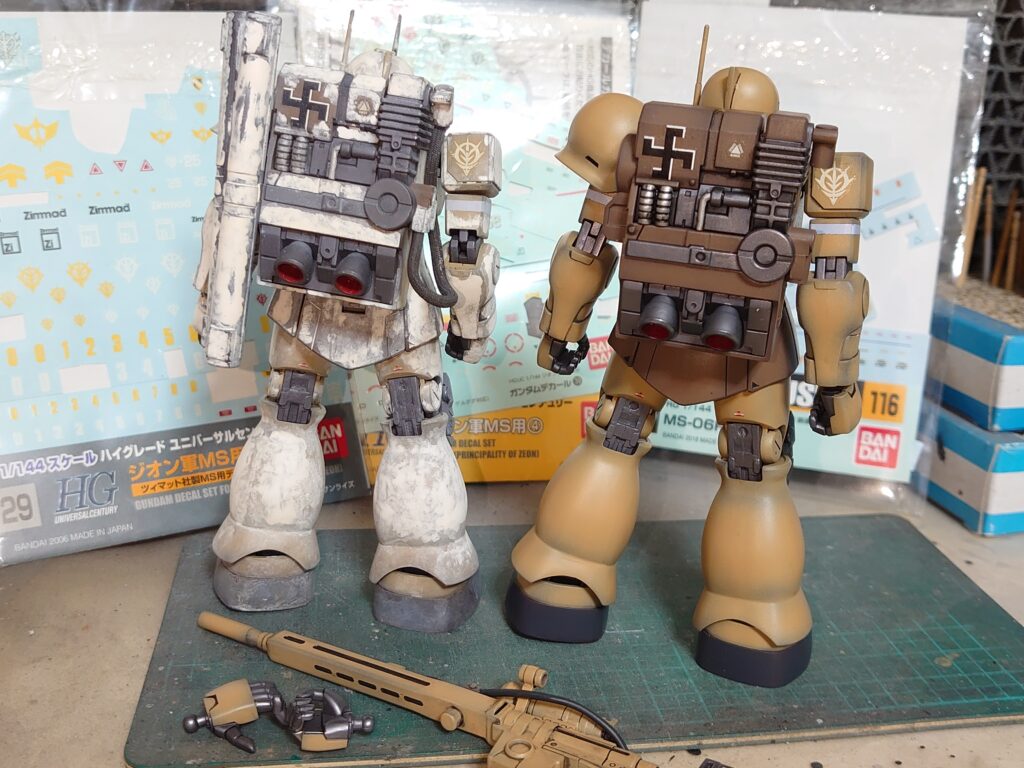 HGUC ザクIスナイパー 製作記③ | 模型大隊戦闘日誌