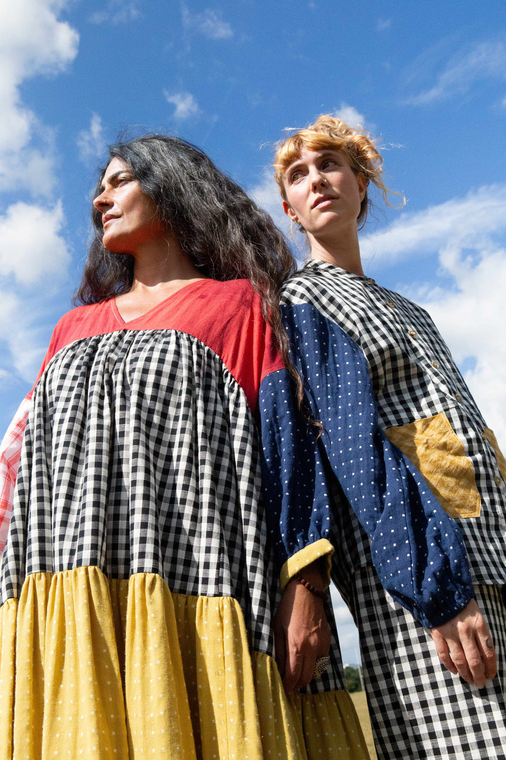 Ballad Dress Patchwork Check – LF MARKEY