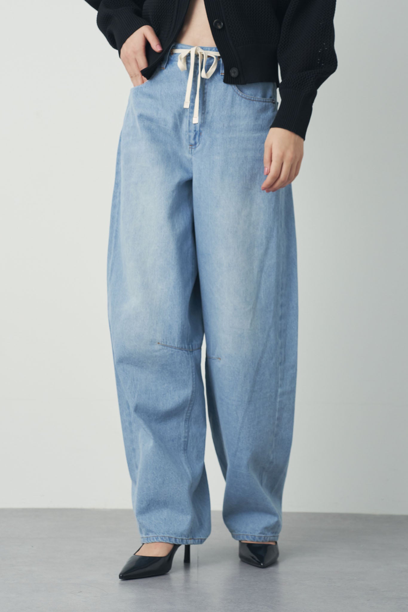 デニムイージーパンツ