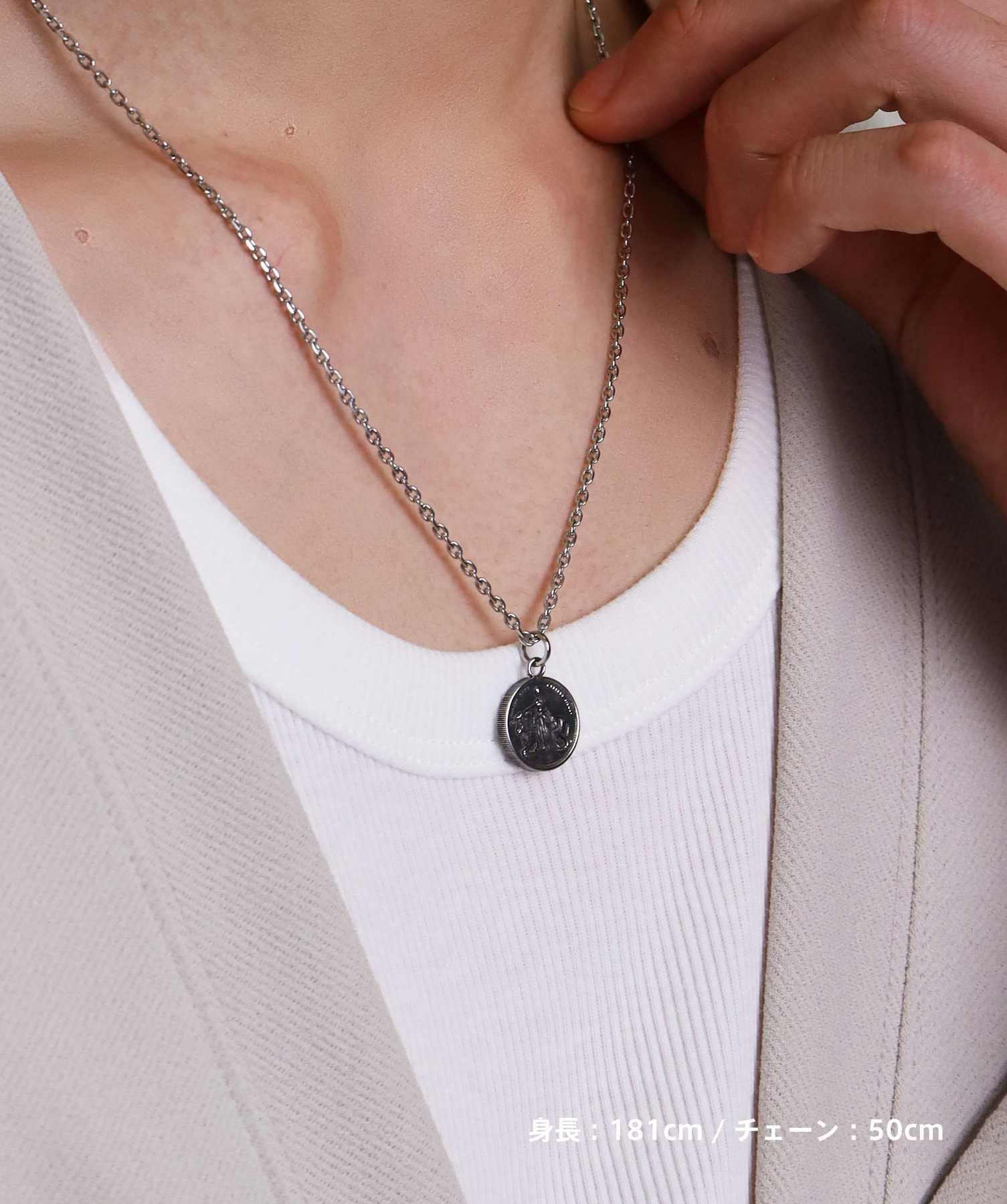 限定展開】“LH-1”ウナ＆ライオンコインネックレス/サージカル