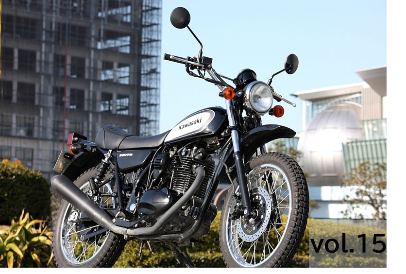 カワサキの250TRをDIYカスタム.15【ゴールドメダルのグラブバー