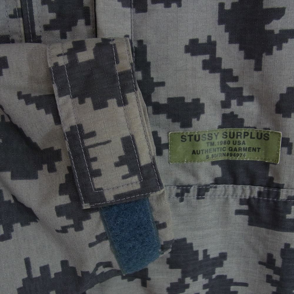 STUSSY ステューシー 90s オールド デジタルカモ デジカモ柄 ジップ