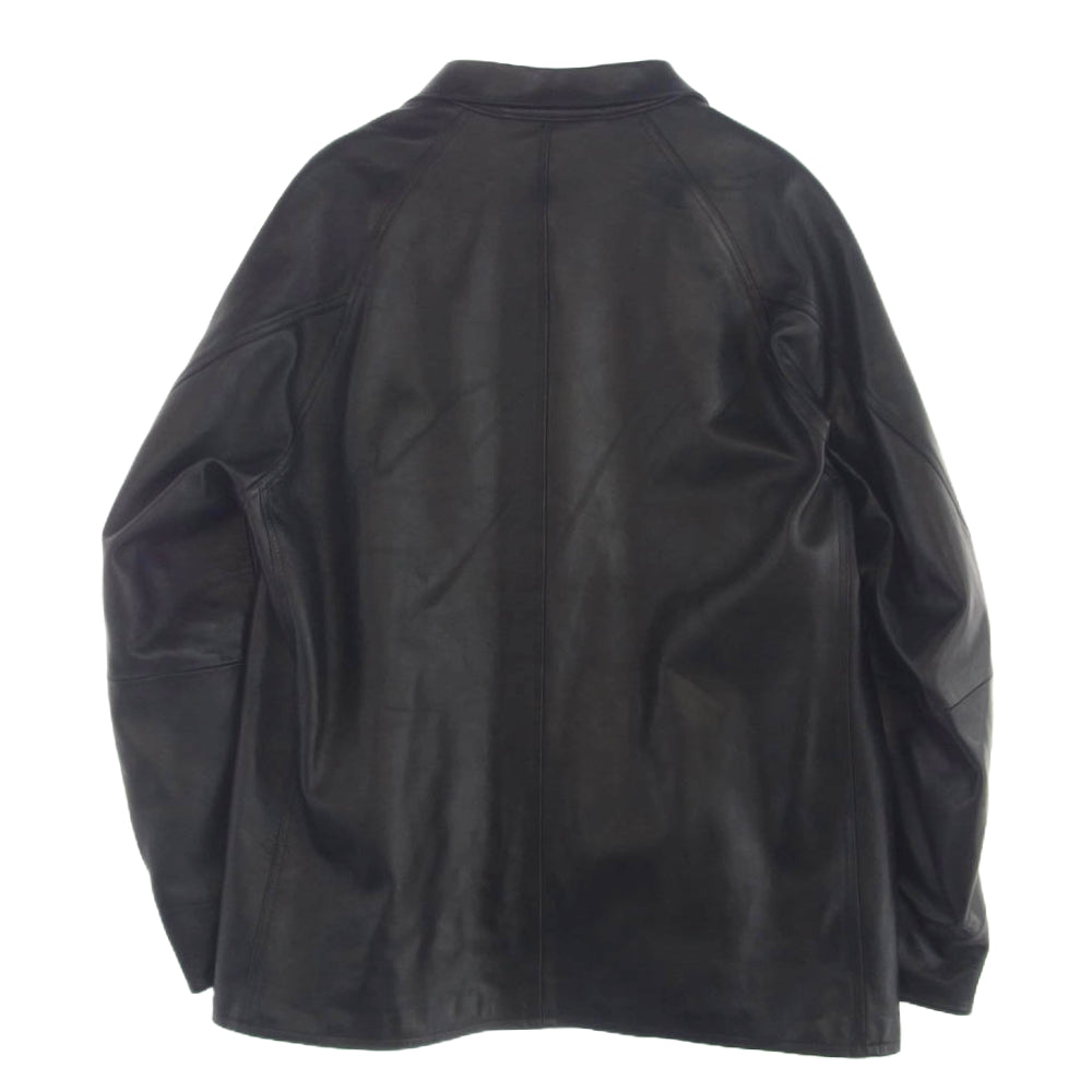 COMOLI コモリ 24SS Z01-01003 レザー ワーク ジャケット ブラック系 3