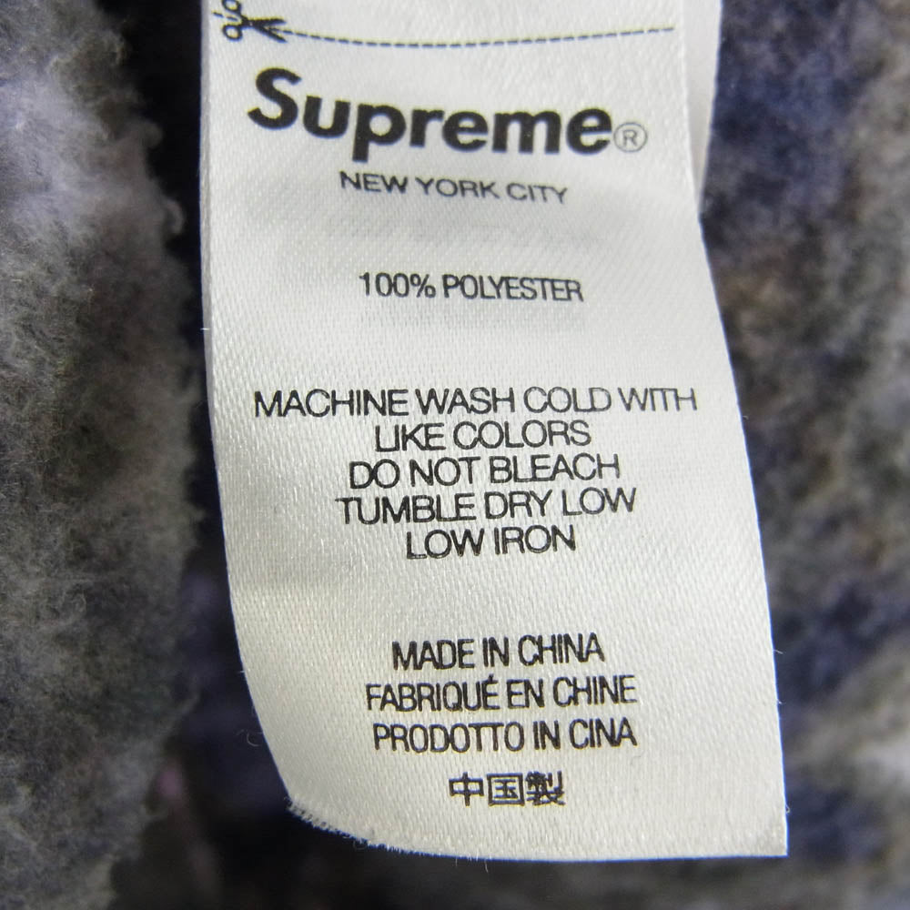 Supreme シュプリーム 21AW Paisley Fleece Shirt Purple ペイズリー