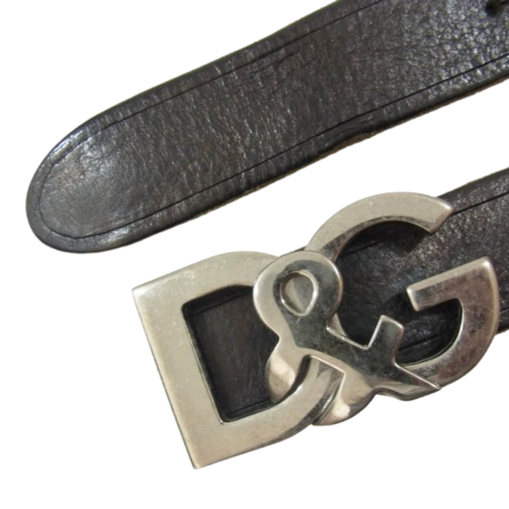 DOLCE&GABBANA ドルチェアンドガッバーナ D&G ロゴバックル レザー