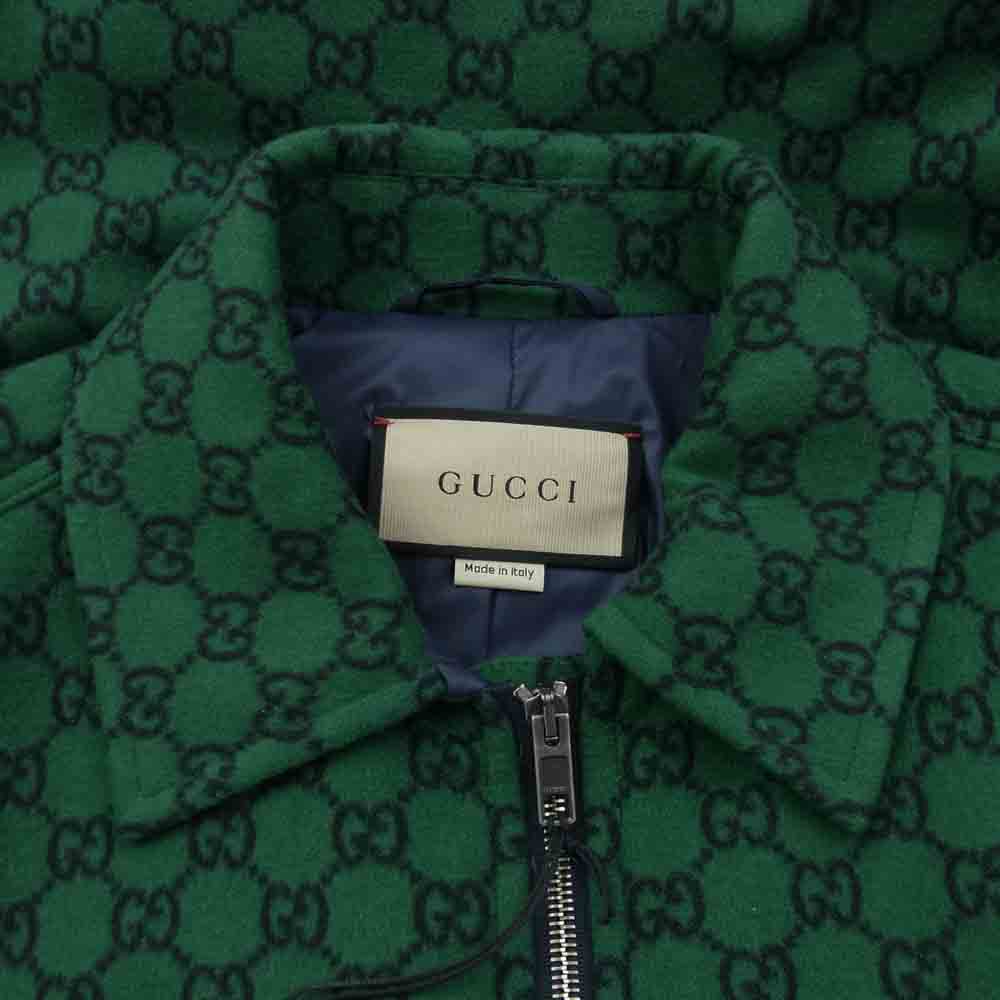 GUCCI グッチ 24SS 770330 GG 総柄 ウール フランネル シャツ ブルゾン