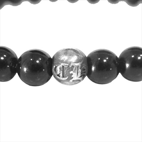 CHROME HEARTS クロムハーツ（原本無） 6mm BEAD ブレス ゴム ストーン